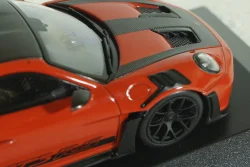 Porsche 911 (992) GT3 RS mit Weissach-Paket, red with black rims and black décor, 413062108, Minichamps 1:43