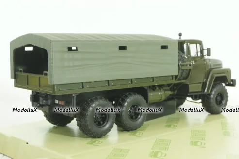 Краз-260 борт с тентом, Зеленый, 1979г, Н290, Наш Автопром 1:43