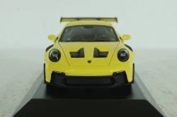 Porsche 911 (992) GT3 RS with Weissach-Paket, yellow with golden rims and black decor, 413062106,  Minichamps 1:43 