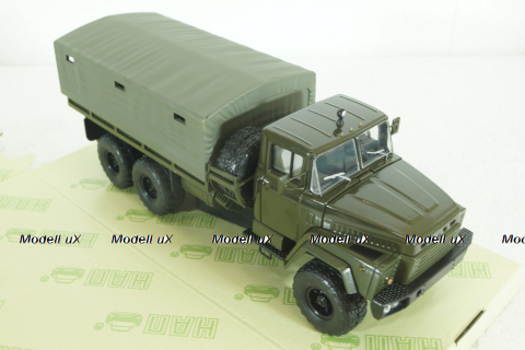 Краз-260 борт с тентом, Зеленый, 1979г, Н290, Наш Автопром 1:43