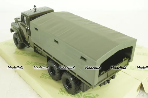 Краз-260 борт с тентом, Зеленый, 1979г, Н290, Наш Автопром 1:43