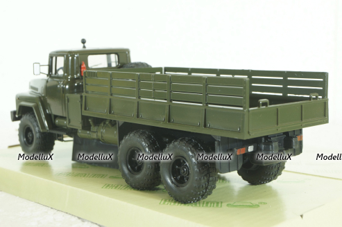 Краз-260 борт с тентом, Зеленый, 1979г, Н290, Наш Автопром 1:43