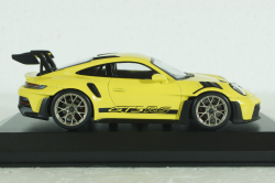 Porsche 911 (992) GT3 RS with Weissach-Paket, yellow with golden rims and black decor, 413062106,  Minichamps 1:43 