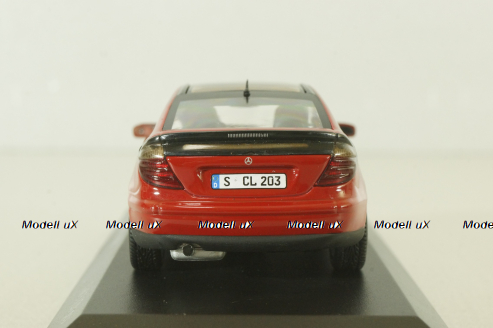 Mercedes C 230 Sport coupe (CL203) 2001, red, 430 03000, Minichamps 1:43