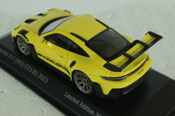 Porsche 911 (992) GT3 RS with Weissach-Paket, yellow with golden rims and black decor, 413062106,  Minichamps 1:43 