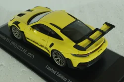 Porsche 911 (992) GT3 RS with Weissach-Paket, yellow with golden rims and black decor, 413062106,  Minichamps 1:43 