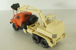 Краз-260 ЭО-4421А Экскаватор, красный/бежевий, Н745, Наш Автопром 1:43