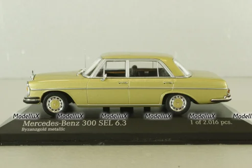 Mercedes 300 SEL 6.3 (W109) 1968, gold metallic, 430 039100, Minichamps 1:43