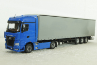Камаз-54901 с п/п Нефаз-93341, син/серый, 102996, АвтоИстория 1:43