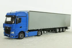 Камаз-54901 с п/п Нефаз-93341, син/серый, 102996, АвтоИстория 1:43
