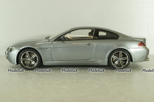 BMW M6 (E63) 2003, grey 08703S, Kyosho 1:18
