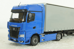 Камаз-54901 с п/п Нефаз-93341, син/серый, 102996, АвтоИстория 1:43