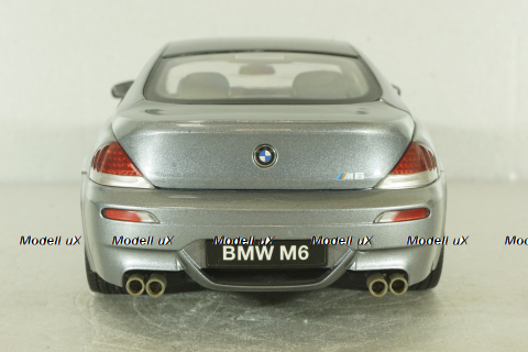 BMW M6 (E63) 2003, grey 08703S, Kyosho 1:18