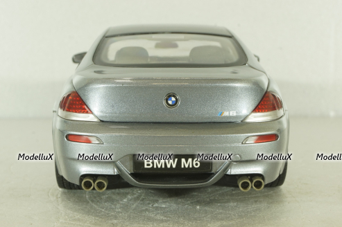 BMW M6 (E63) 2003, grey 08703S, Kyosho 1:18