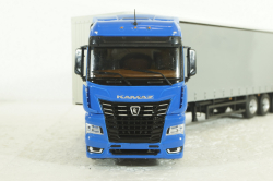 Камаз-54901 с п/п Нефаз-93341, син/серый, 102996, АвтоИстория 1:43