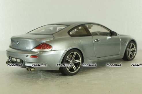 BMW M6 (E63) 2003, grey 08703S, Kyosho 1:18