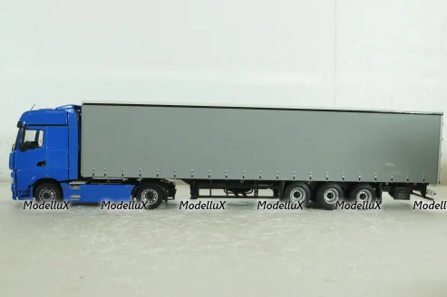 Камаз-54901 с п/п Нефаз-93341, син/серый, 102996, АвтоИстория 1:43