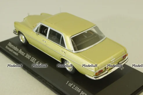 Mercedes 300 SEL 6.3 (W109) 1968, gold metallic, 430 039100, Minichamps 1:43