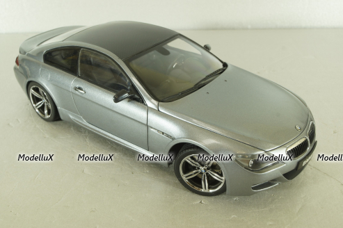 BMW M6 (E63) 2003, grey 08703S, Kyosho 1:18