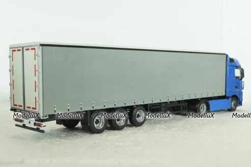 Камаз-54901 с п/п Нефаз-93341, син/серый, 102996, АвтоИстория 1:43