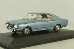 Opel Record (C) coupe 1966, blue metallic, 430046120, Minichamps 1:43