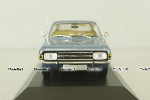 Opel Record (C) coupe 1966, blue metallic, 430046120, Minichamps 1:43