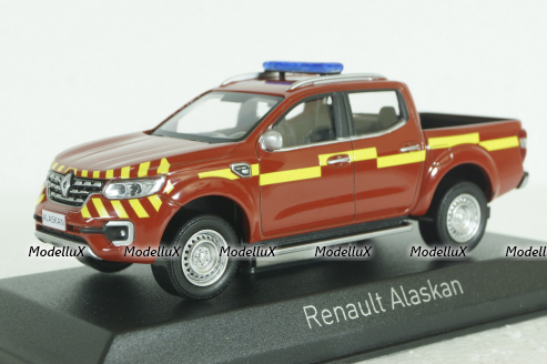 Renault Alaskan Pick-Up Pompiers 2017, 518393, Norev 1:43