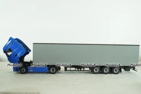 Камаз-54901 с п/п Нефаз-93341, син/серый, 102996, АвтоИстория 1:43