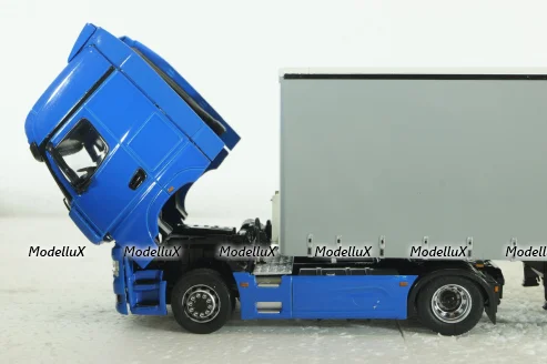 Камаз-54901 с п/п Нефаз-93341, син/серый, 102996, АвтоИстория 1:43