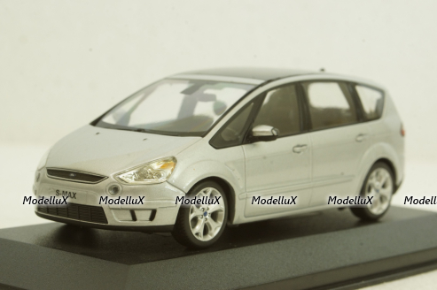 Ford S-Max 2007, Silver, 433085402, Minichamps 1:43