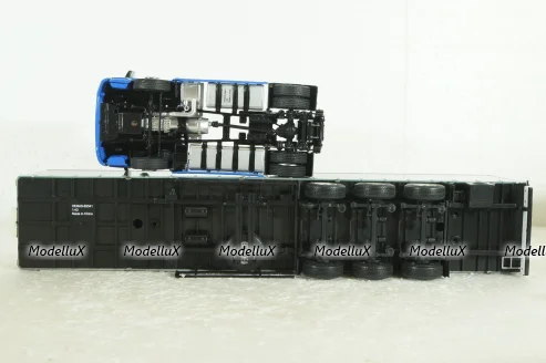 Камаз-54901 с п/п Нефаз-93341, син/серый, 102996, АвтоИстория 1:43