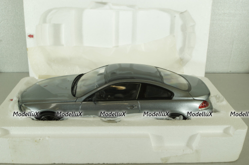 BMW M6 (E63) 2003, grey 08703S, Kyosho 1:18
