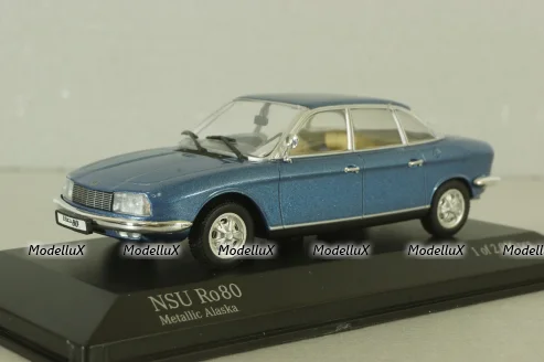 NSU RO 80, blue metallic, 1972, 430015400, Minichamps 1:43