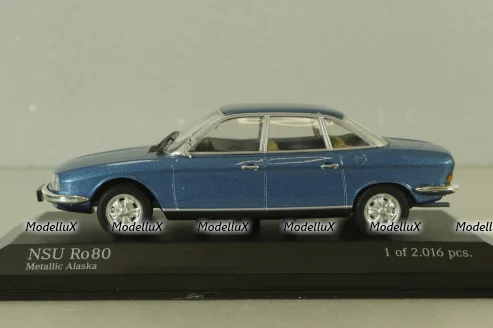 NSU RO 80, blue metallic, 1972, 430015400, Minichamps 1:43
