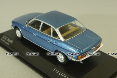 NSU RO 80, blue metallic, 1972, 430015400, Minichamps 1:43