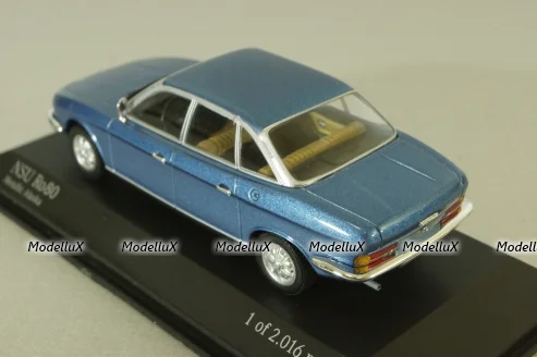 NSU RO 80, blue metallic, 1972, 430015400, Minichamps 1:43