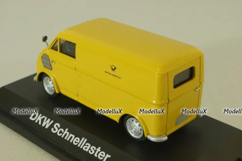 DKW Schnellaster Typ 30 "Deutsche Bundespost" 1954, yellow, 02393, Schuco 1:43