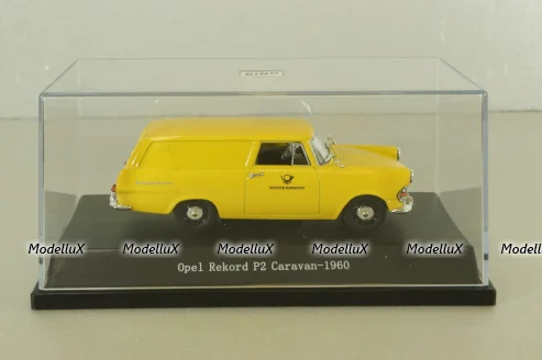 Opel Rekord P2 Caravan "Deutsche Bundespost" 1960, yellow, Bing 1:43
