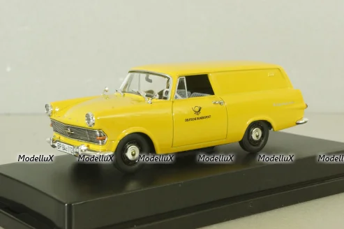 Opel Rekord P2 Caravan "Deutsche Bundespost" 1960, yellow, Bing 1:43
