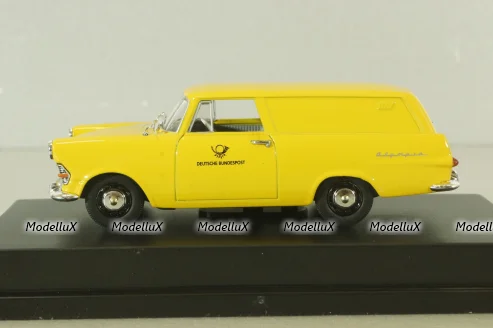 Opel Rekord P2 Caravan "Deutsche Bundespost" 1960, yellow, Bing 1:43