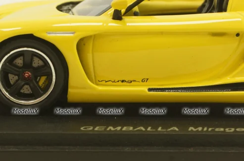 Porsche GEMBALLA MIRAGE GT 2007 yellow, S0720, Spark 1:43