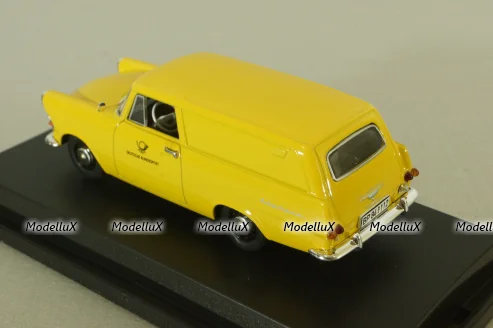Opel Rekord P2 Caravan "Deutsche Bundespost" 1960, yellow, Bing 1:43
