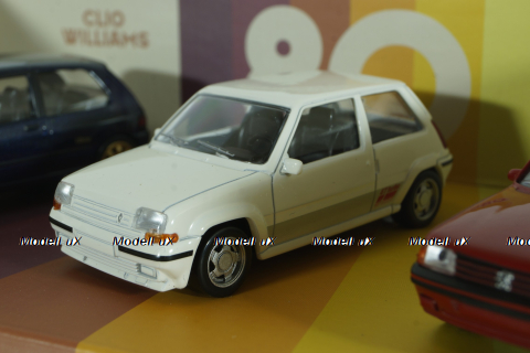 Set 3x Youngtimer Renault Clio Williams/Renault Supercinq GT Turbo/Peugeot 205 GTi, 479992, Norev 1:43