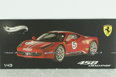 Ferrari 458 Challenge, red, X5504, Hot Wheels Elite 1:43