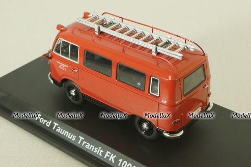 Ford Taunus Transit FK 1000 bus Feuerwehr Wels, 03195, Schuco 1:43