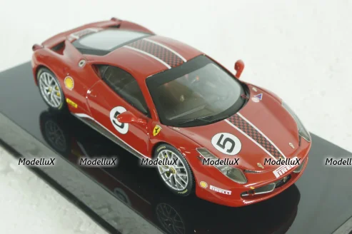 Ferrari 458 Challenge, red, X5504, Hot Wheels Elite 1:43