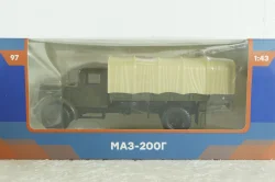 МАЗ-200Г с тентом, 1951, Легендарные Грузовики СССР №97, 1:43