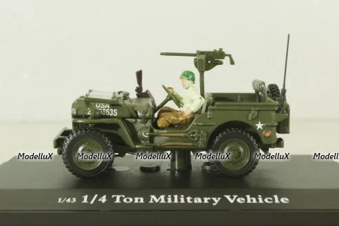 Jeep 1/4 ton military vehicle sabbia, Cararama 1:72