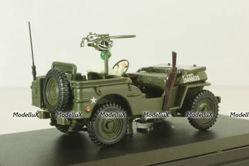 Jeep 1/4 ton military vehicle sabbia, Cararama 1:72