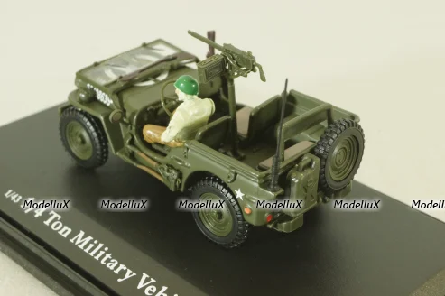 Jeep 1/4 ton military vehicle sabbia, Cararama 1:72